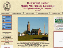 Tablet Screenshot of fairportharborlighthouse.org